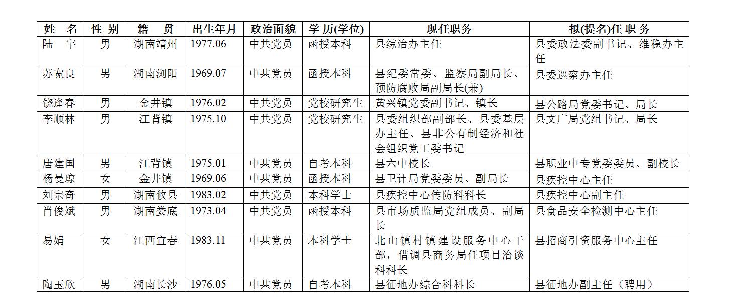 宁乡最新干部公示揭晓，人才梯队展现新面貌